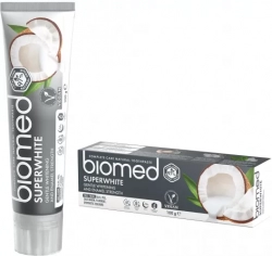 BIOMED Superwhite zubní pasta s přírodním kokosovým olejem, 100 g exp. duben 2024