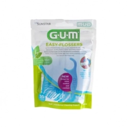 GUM Easy Flosser nosič s mentolovou nití 30ks