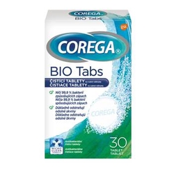 Corega Bio Antibakteriální tablety 30 ks