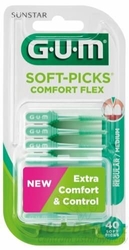 GUM Soft Picks Comfort Flex Medium mezizubní kartáčky 40 ks