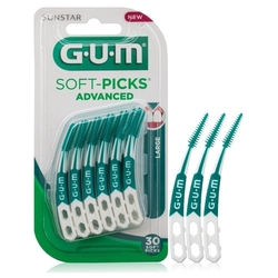 GUM Soft-Picks Advanced LARGE masážní mezizubní kartáčky, 30 ks