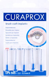 Curaprox CPS 505 Soft implant,  mezizubní kartáčky 5 ks- modré
