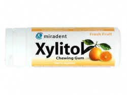 Miradent Xylitol žvýkačky OVOCNÉ 30 ks