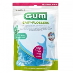 GUM Easy Flosser nosič s mentolovou nití 90 ks