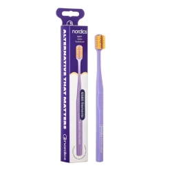 Nordics Premium Ortho Soft zubní kartáček fialový/oranž.