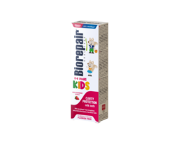 Biorepair Kids  jahodová pasta pro děti bez fluoridů, 50 ml