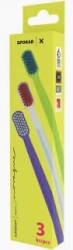 Spokar X 3500 Supersoft zubní kartáček 3 ks