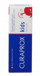 Curaprox Kids, dětská zubní pasta od 2 let, jahoda, 60 ml, 950 ppm F