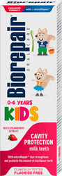 Biorepair Kids  jahodová pasta pro děti bez fluoridů, 50 ml