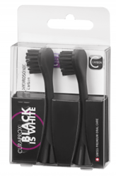 Curaprox Náhradní hlavice hydrosonického kartáčku Black is White carbon 2 ks