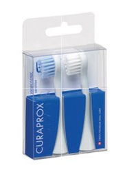 Curaprox, náhradní hlavice hydrosonického kartáčku sensitive - modrá/ bílá 2 ks