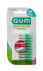GUM Soft-Picks Regular masážní mezizubní kartáčky s fluoridy, 80 ks