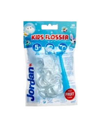 Jordan dětský flosser, luk s nití pro mezizubní čištění, 36 ks