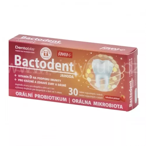Bactodent jahoda 30 tablet