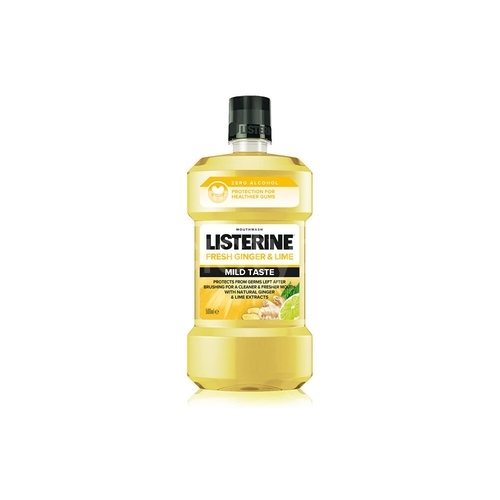 Listerine Fresh Ginger & Lime Mild Taste ústní voda 500 ml