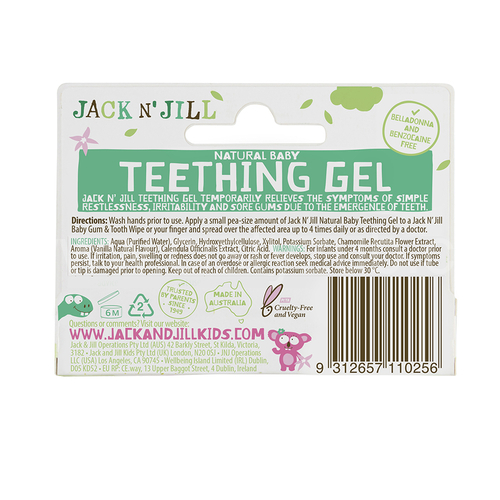 Jack N' Jill gel na prořezávání zoubků 15 g