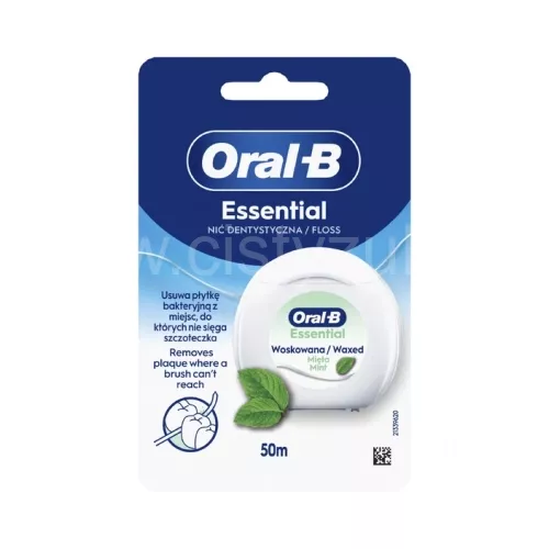   Oral-B EssentialFloss Waxed Mint zubní nit 50 m