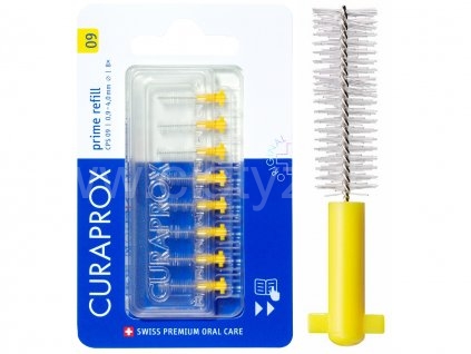 Curaprox CPS 09 Prime Refill mezizubní kartáčky 8 ks - žluté 