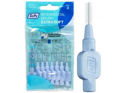 TePe Extra Soft mezizubní kartáčky 0,6 mm světle modré 8 ks