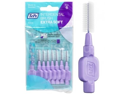 TePe Extra Soft mezizubní kartáčky 1,1 mm světle fialové 8 ks