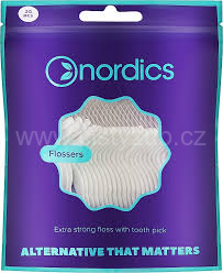 Nordics Flossers párátko se zubní nití 30 ks