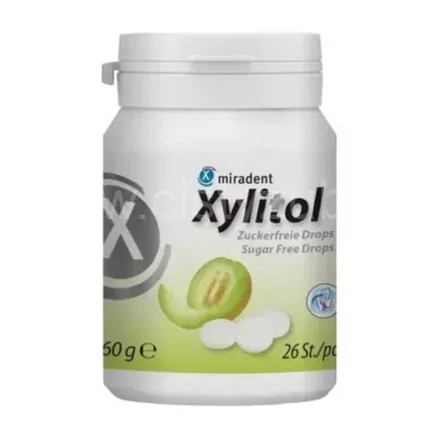 Miradent Xylitol pastilky MELOUN 26 ks