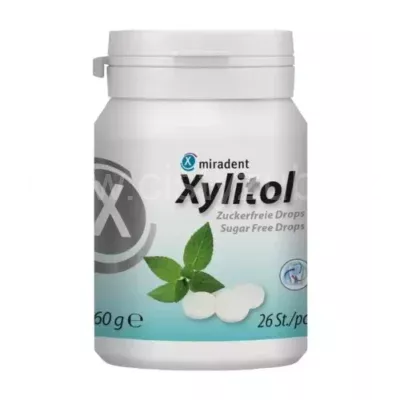  Miradent Xylitol pastilky MINT 26 ks