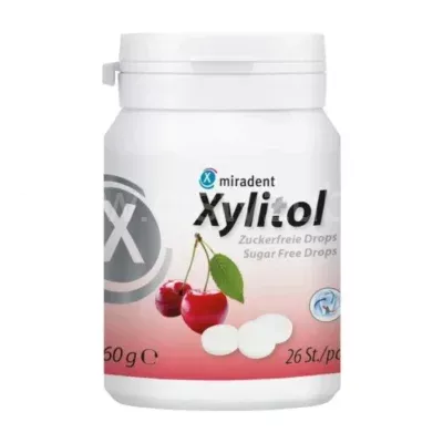 Miradent Xylitol pastilky TŘEŠEŇ 26 ks