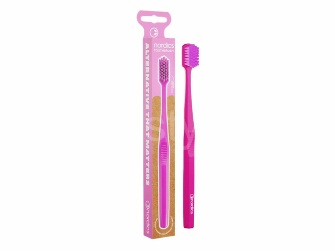 Nordics Premium Soft Pink zubní kartáček