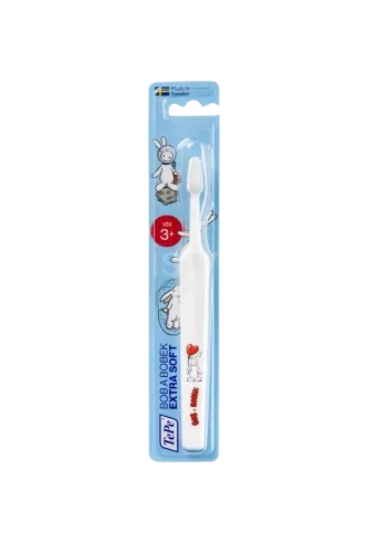 TePe Kids x-soft, dětský zubní kartáček s Bobem a Bobkem